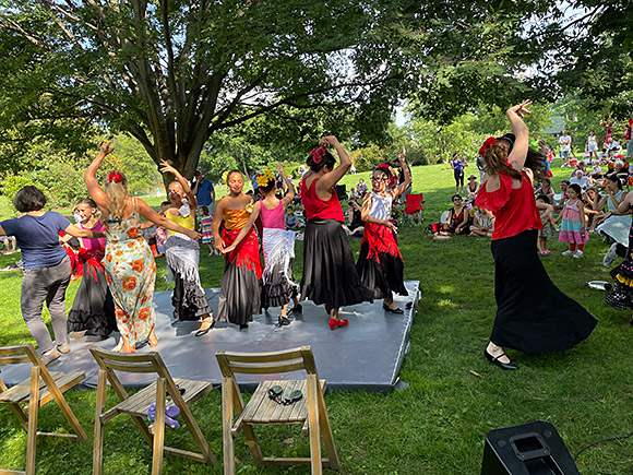 Flamenco demonstration at Rosedale June 2021