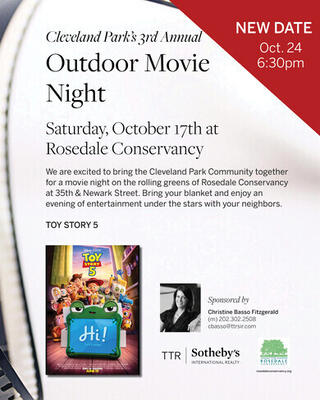 Outdoor movie night at Rosedale Sponsored by Christine Basso Fitzgerald
