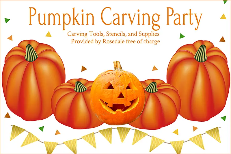 Pumpkin Carving Party at Rosedale 2025