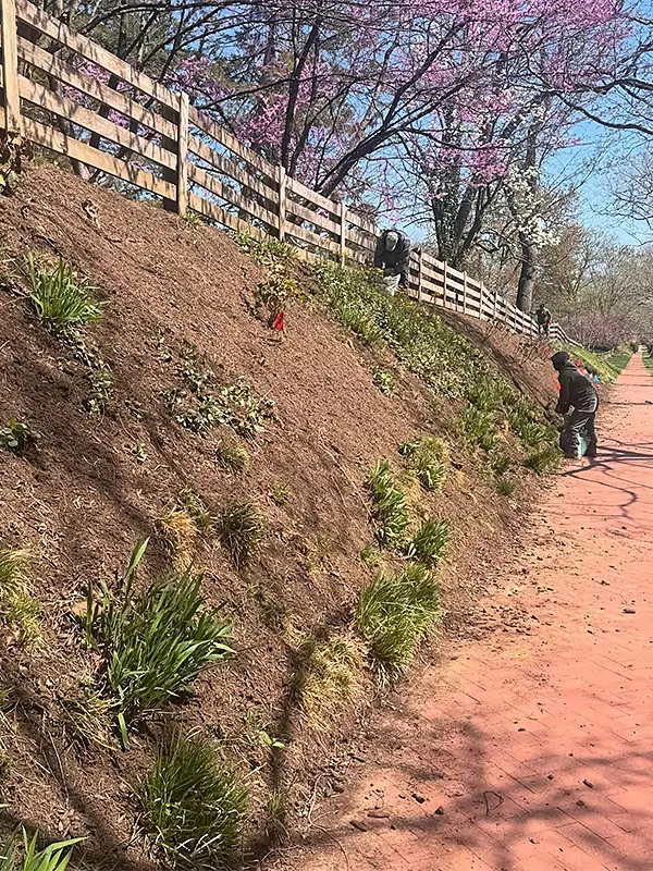 Steep slope work